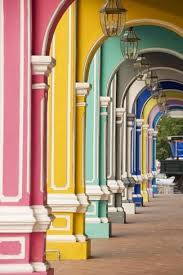 Photographic Print Painted Arches 3 George Town Penang Malaysia By Mark Hall 24x16in George Town Penang Penang Blurred Background Photography