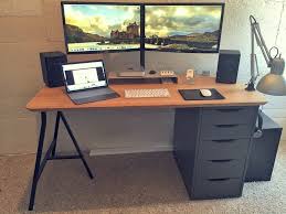 Kenton Bruno Uploaded This Image To Desk Setup See The Album On Photobucket Ikea Alex Desk Ikea Office Desk Setup
