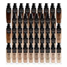 After prepping face with can't stop won't stop matte primer, apply and blend foundation using our total control drop foundation brush, pro flat foundation brush, complete control blending sponge, or your fingers. Nyx Professional Makeup Foundation Can T Stop Won T Stop Full Coverage Foundation Camel Cswsf12 5 Pink Panda
