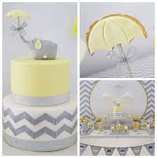 Grey Elephant Themed Baby Shower Baby Shower Themes Baby Boy Shower Grey Baby Shower