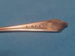 Solid Silver Christening Spoon In Original Box , Birmingham , 1959, Adolph  Scott