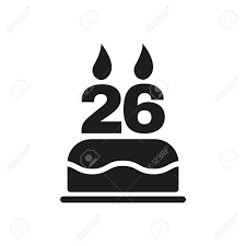 Individual happy birthday collage create a collage in form of a number or name up to 100 photos add birthday wishes digital file or xxl print. The Birthday Cake With Candles In The Form Of Number 26 Icon Birthday Symbol Flat Vector Illustration Royalty Free Cliparts Vectors And Stock Illustration Image 42394965