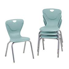 Ecr4kids 18 Contour School Stacking Student Chair Molded Seafoam Set Of 4 Classroom Chairs Ecr4kids Student Chair