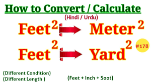1 in 2 = 0.00694444 ft 2. How To Convert Square Feet To Square Meter How To Convert Square Feet To Square Yard Hind Urdu Youtube