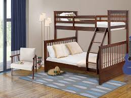 Amazon Com East West Furniture Odb 03 W Kids Bunk Bed Bedroom Sets Twin Full Phillip Walnut Home Kitchen