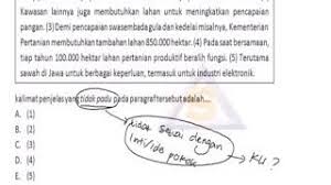 Kalimat tidak padu pada paragraf tersebut ditunjukkan dengan nomor. Soal Pemabhasan Kalimat Tidak Padu Youtube