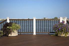 Residential railings create a more subtle look than other railing options might provide. Trex Transcend Composite Deck Railing Trex