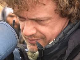 Cameraman Stuart Webb filming in Afghanistan