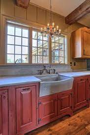 Overall, though, the look is more classic than colonial. Classic Colonial Homes Interior Farmhouse Sink Red Kitchen Cabinets Primitive Kitchen Cabinets Kitchen Design