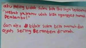 7 Surat Curhatan Anak Ke Orangtua Ini Bikin Sedih Citizen6 Liputan6 Com