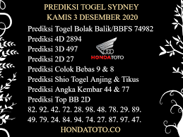 Prediksi Togel Sydney Kamis 3 Desember 2020 November Permalink Make It Yourself