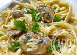 паста с курицей и грибами в сливочном соусе фото рецепт Makarony V Slivochnom Souse S Shampinonami I Vetchinoj Gribnaya Pasta Griby V Slivochnom Souse Poleznye Recepty