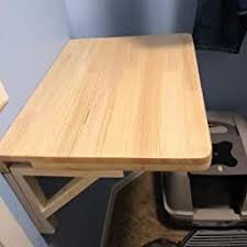 Amazon Com Folding Wall Mounted Table Solid Wood Wall Table Dining Table Foldable Computer Desk Le In 2020 Wall Mounted Table Folding Walls Wall Mounted Folding Table