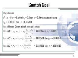 Maybe you would like to learn more about one of these? Materi 5 Metode Secant Ppt Download
