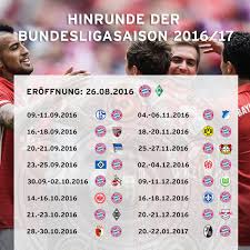 This page provides an overview of all matches on the selected matchday, with all relevant information for before, during (live) and after the match. Fc Bayern On Twitter Unser Bundesliga Spielplan Fur Die Neue Saison Miasanmia Packmas