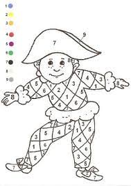 Gabarit Coloriage Magique Arlequin Attivita Del Carnevale Attivita Di Arte Per Bambini Idee Carnevale Fai Da Te