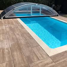 Tout savoir sur les abris de piscines telescopique : Abri Mi Haut Piscine La Boutique Desjoyaux