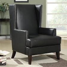 Accent Chair Black 29 50 X 32 00 X 42 50 H Walmart Com In 2020 Leather Accent Chair Black Accent Chair Traditional Accent Chair