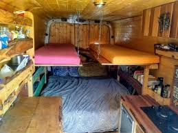 Diy truck bed camper the teardrop campers are great, but sometimes you don't have much space to park another vehicle. Diy Family Campervan Floating Bunk Beds Undercover Hippy Bus Camper Bunk Beds Campervan Bed Diy Bunk Bed