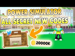 He advised that i should buy a new sim. Power Simulator Codes Roblox August 2021