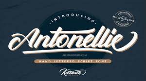 Check out our list of 17 of the best calligraphy fonts. Antonellie Calligraphy Font Free Download All Your Fonts