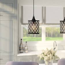 Guaranteed low prices on modern lighting, fans, furniture and decor + free shipping on orders over $75!. House Of Hampton Leavitt 1 Light Lantern Drum Pendant With Crystal Accents Reviews Wayfair