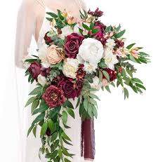 Peony blossoms are one of the great treasures of any spring garden, and we're delighted to be able to offer these lush, luxurious pink blush blooms as cut flowers. Accessories Purple Burgundy Bridal Bouquet Real Touch Purple Callas Roses Burgundy Peonies Wedding Bouquets Weddings