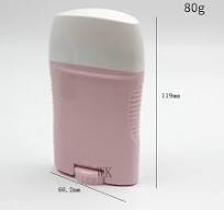 OEM/ ODM 50g 80g 100g Empty Deodorant Stick Plastic Container Top Fill  Deodorant Tube
