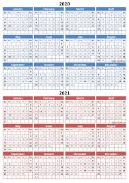 Just download ms word printable calendar 2021 open it in microsoft word libreoffice open office google doc or any other word processing app that s compatible with the ms word docx 2021 blank and printable word calendar template. Printable Calendar 2020 2021 Two Year Per Page Free Pdf Word Free Printable 2021 Monthly Calendar With Holidays