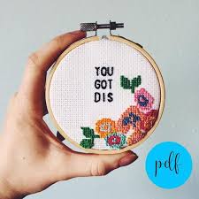 You Got Dis Pdf Pattern Etsy Cross Stitch Funny Cross Stitch Patterns Cross Stitch