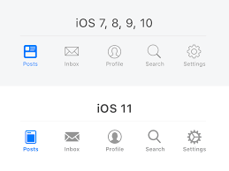 Ios 11 Tab Bar Icon Tweaks Ios 11 Icon Tab