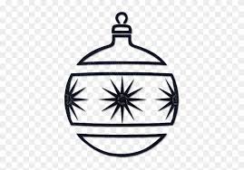 Christmas Ornament Clip Art Black And White Merry Christmas Christmas Ornaments Black And White Free Transparent Png Clipart Images Download