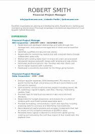 After going through the project manager resume example, you should now have a better idea on how to write and structure your own resume. Financial Project Manager Resume Samples Qwikresume