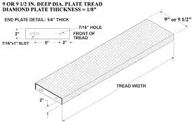 Diamond Plate Steel Stair Treads Galvanized Stair Treads