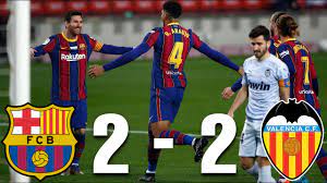 Watch spanish la liga stream valencia vs barcelona live. Barcelona Vs Valencia 2 2 La Liga 2020 21 Match Review Youtube