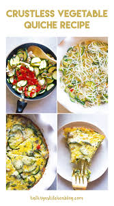 Crustless Vegetable Quiche Kathryn S Kitchen Recipe In 2020 Breakfast Quiche Recipes Vegetable Quiche Recipes Foodie Recipes