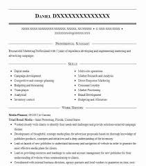 That's when a resume sample. Best Media Planner Resume Example Livecareer
