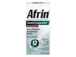 Afrin Severe Congestion Nasal Spray With Menthol Afrin