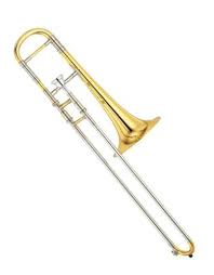 Trombone, brass wind musical instrument sounded by lip vibration against a cup mouthpiece. Yamaha Alto Trombone Virtuosity