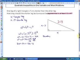 Writing systems of linear equations word problems by. Word Problems With Quadratic Inequalities Expii