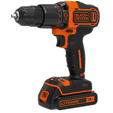 Black And Decker Weed Eater Battery Charger 18v 18v Lithium Ion 2 Gear Hammer Drill With One Battery Charger Bdhd18 Black Decker