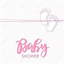 Print this as a thank you card and send it to your friends after a fun baby shower. Baby Arrival Card With Small Foot Print Design Template For Greeting Card Baby Shower Invitation Banner Congratulations To The Newborn Girl Vector Illustration In Flat Style Royalty Free Cliparts Vectors And Stock