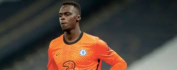 The goalkeeper collided with the post when he dived to try and save bertrand traore's goal at the end of the first half and he was. Edouard Mendy Afroballers