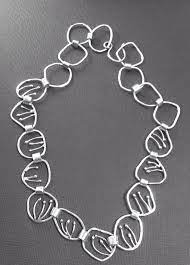 Fine Silver Necklace Oval Link Necklace Hammered Choker Etsy Chain Link Necklace Silver Fine Silver Jewelry Black Gold Jewelry