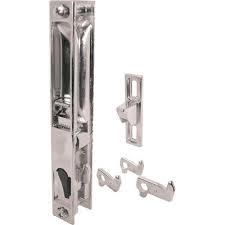 Homcom 200m steel sliding glass door set. Prime Line Part 801629 Bnt Prime Line Diecast Chrome Plated Sliding Door Lock With Handle Mounting Hole Centers Non Handed Patio Door Locks Home Depot Pro