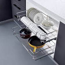Sliding wire baskets for cabinets. Kitchen Drawer Pull Out Wire Basket