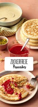 Zuckerreduzierte Pancakes Mit Himbeersosse Rezept Rezepte Lebensmittel Essen Fruhstucksideen Gesund