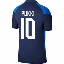 Die em steht vor der tür, alle teams haben mittlerweile ihre trikots präsentiert. Nike Finnland Pukki 10 Away Trikot 2020 2021 Fan Style Beflockung