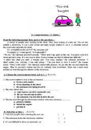 Text for students who are reading at a third grade reading level. 2 Reading Comprehension Worksheets For Intermediate Level Esl Worksheet By Attoff