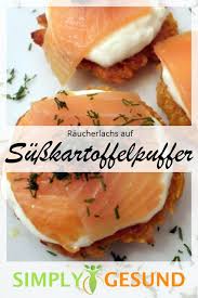 Susskartoffelpuffer Mit Raucherlachs Simplygesund Rezept Rezepte Susskartoffelpuffer Basisch Essen